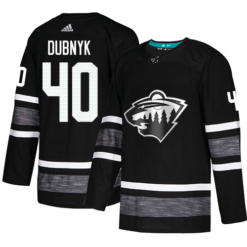 Wild #40 Devan Dubnyk Black Authentic 2019 All-Star Stitched Hockey Jersey