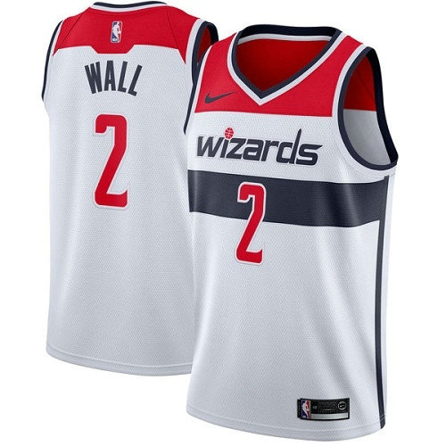 Wizards #2 John Wall White Women's Basketball Swingman Association Edition Jersey