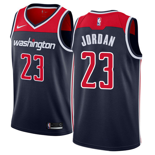 Wizards #23 Michael Jordan Navy Blue Women's Basketball Swingman Statement Edition Jersey