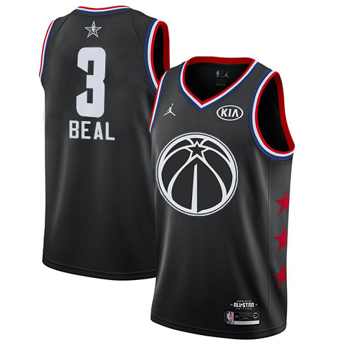 Wizards #3 Bradley Beal Black Women's Basketball Jordan Swingman 2019 All-Star Game Jersey
