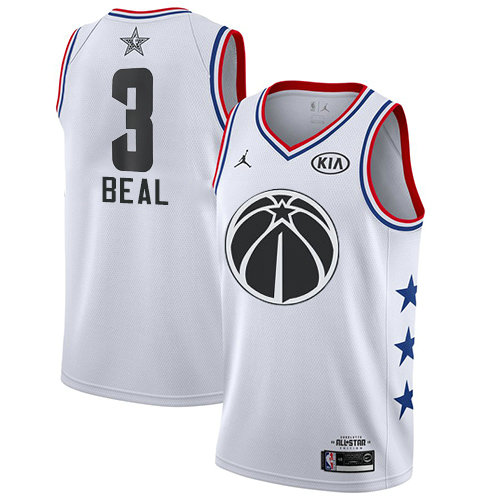 Wizards #3 Bradley Beal White Women's Basketball Jordan Swingman 2019 All-Star Game Jersey