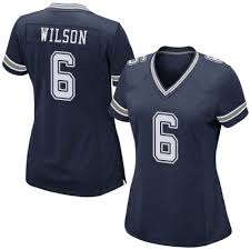 Women's  Dallas Cowboys #6 Donavan Wilson Navy Vapor Limited Stitched Jersey