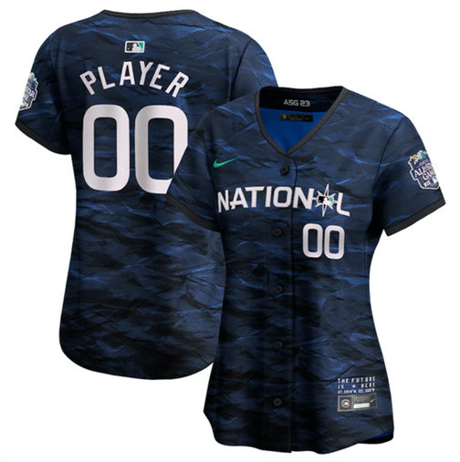 Women's Active Player Custom 2023 All-Star Royal Stitched Baseball Jersey