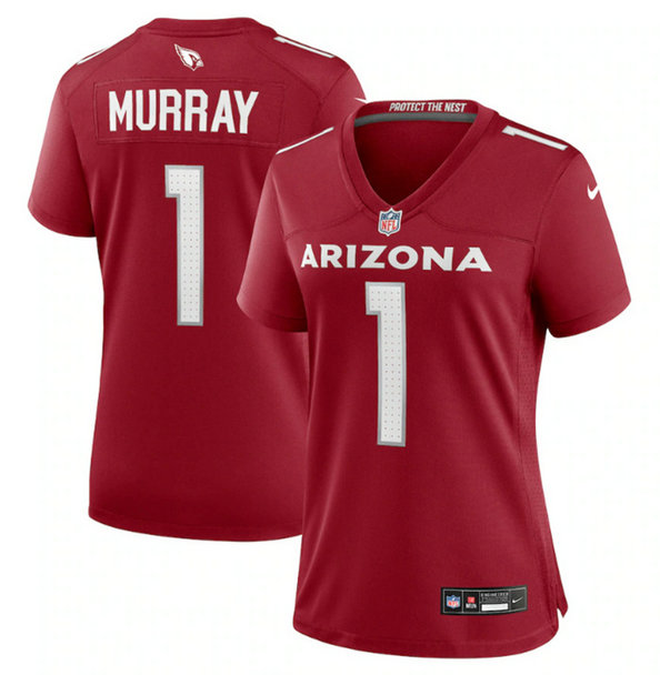 Women's Arizona Cardinals #1 Kyler Murray New Red Stitched Game Jersey