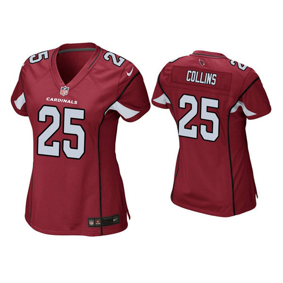 Women's Arizona Cardinals #25 Zaven Collins Red Stitched Jersey
