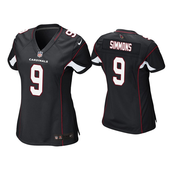 Women's Arizona Cardinals #9 Isaiah Simmons Black Stitched Jersey