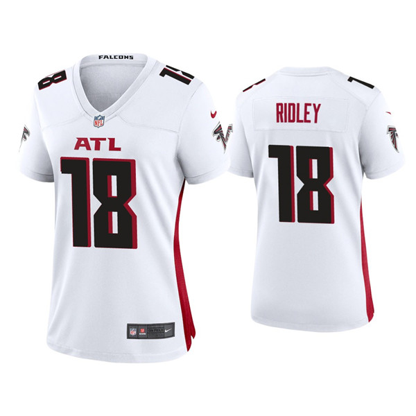 Women's Atlanta Falcons #18 Calvin Ridley New White Stitched Jersey