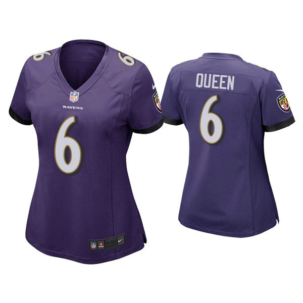 Women's Baltimore Ravens #6 Patrick Queen Purple Vapor Untouchable Limited Football Jersey