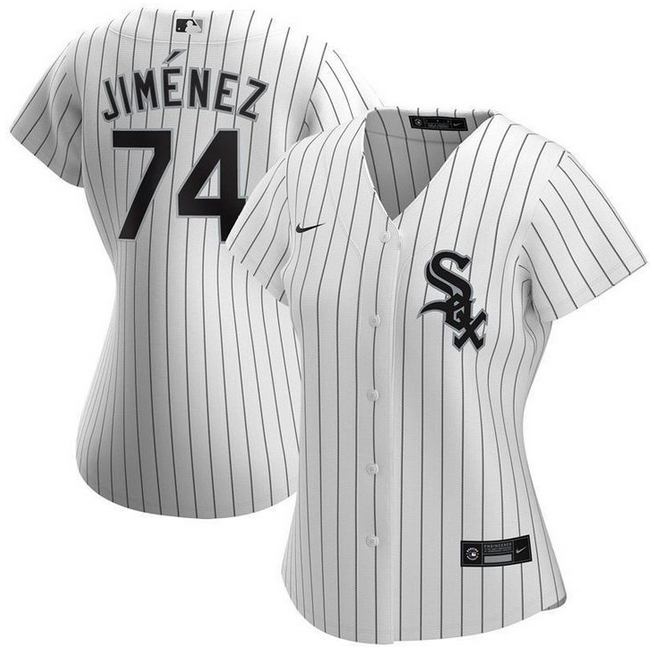 Women's Chicago White Sox #74 Eloy Jimenez White Stitched Jersey