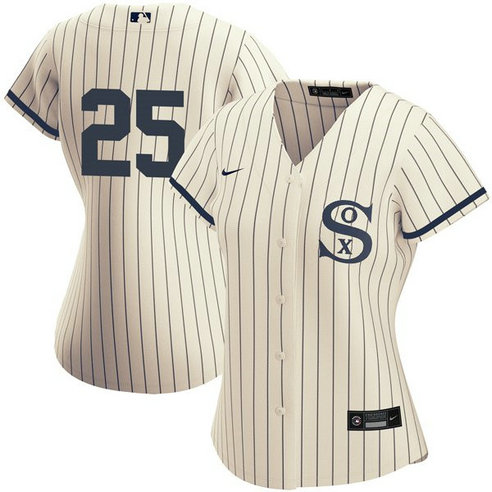 Women's Chicago White Sox Field of Dreams #25 Andrew Vaughn Cream Jersey