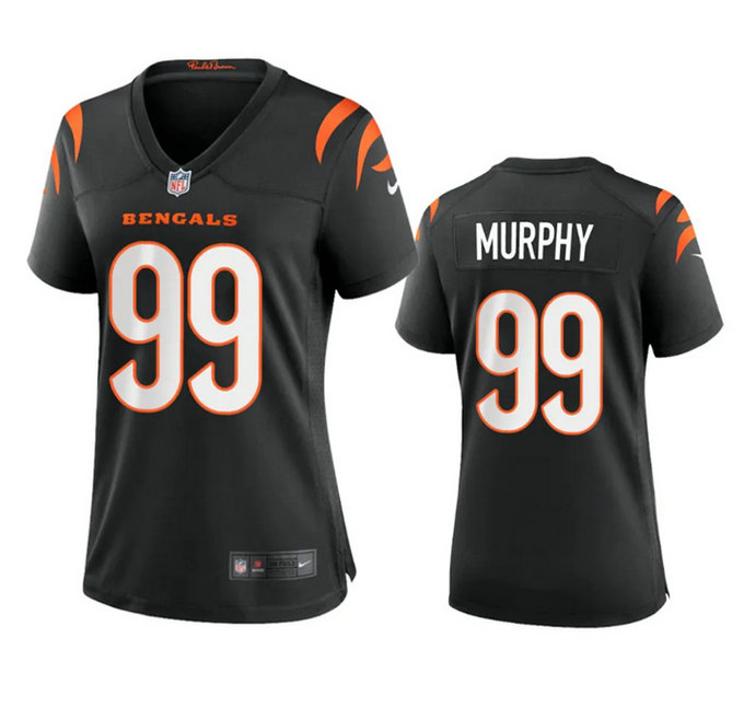 Women's Cincinnati Bengals #99 Myles Murphy Black Stitched Game Jersey