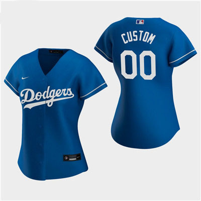 Women's Custom Los Angeles Dodgers 2020 Royal Alternate Replica Jersey