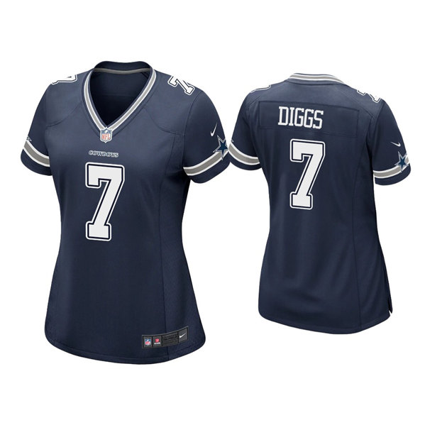 Women's Dallas Cowboys #7 Trevon Diggs Navy Vapor Untouchable Limited Stitched Jersey