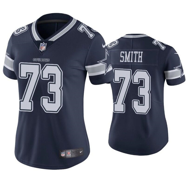 Women's Dallas Cowboys #73 Tyler Smith Navy Vapor Untouchable Limited Stitched Jersey