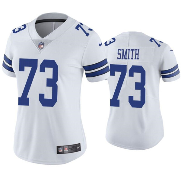Women's Dallas Cowboys #73 Tyler Smith White Vapor Untouchable Limited Stitched Jersey