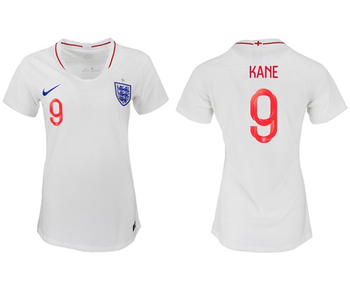 Women's England #9 Kane Home Soccer Country Jersey1