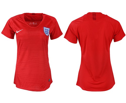 Women's England Blank Away Soccer Country Jersey1