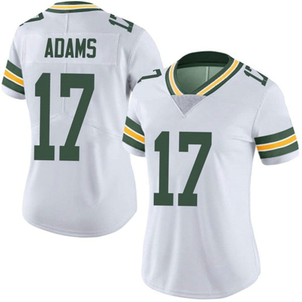 Women's Green Bay Packers #17 Davante Adams White Vapor Untouchable Limited Stitched Jersey