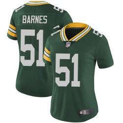 Women's Green Bay Packers #51 Krys Barnes Limited Green Team Color Vapor Untouchable Jersey