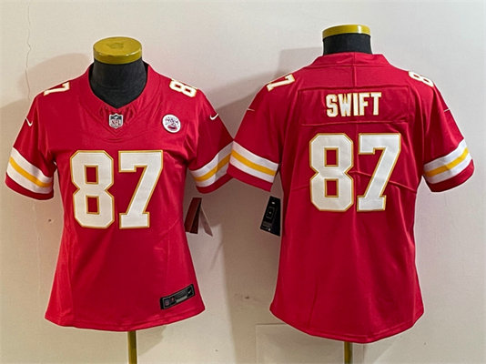 Women's Kansas City Chiefs #87 Taylor Swift Red 2023 F.U.S.E. Vapor Untouchable Limited Football Stitched Jersey