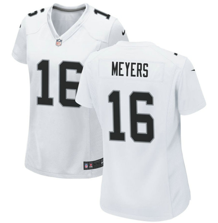 Women's Las Vegas Raiders #16 Jakobi Meyers White Stitched Jersey
