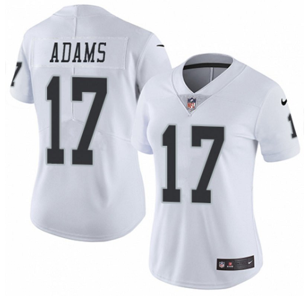 Women's Las Vegas Raiders #17 Davante Adams White Vapor Untouchable Limited Stitched Jersey(Run Small)