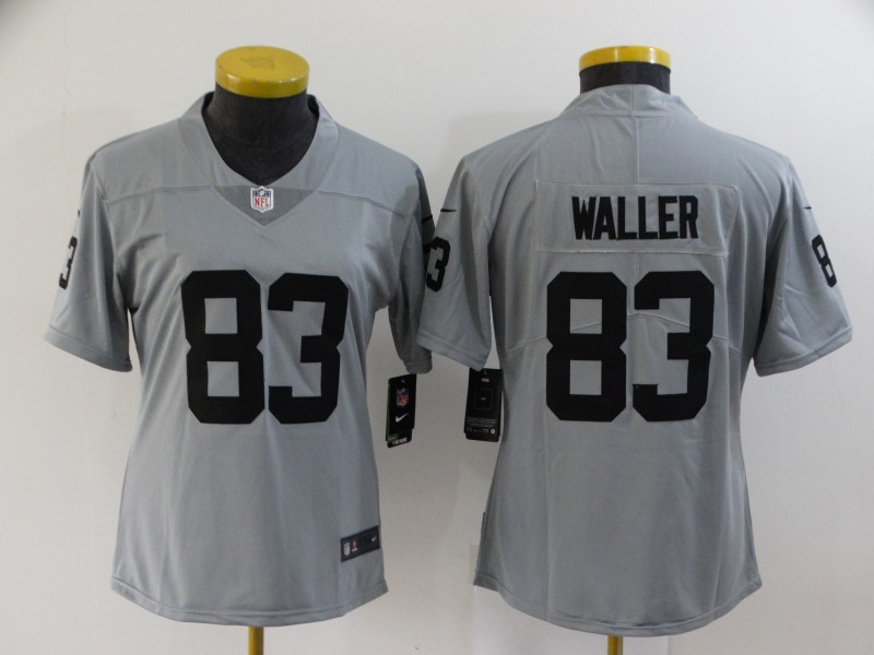 Women's Las Vegas Raiders #83 Darren Waller Grey Vapor Untouchable Limited Stitched