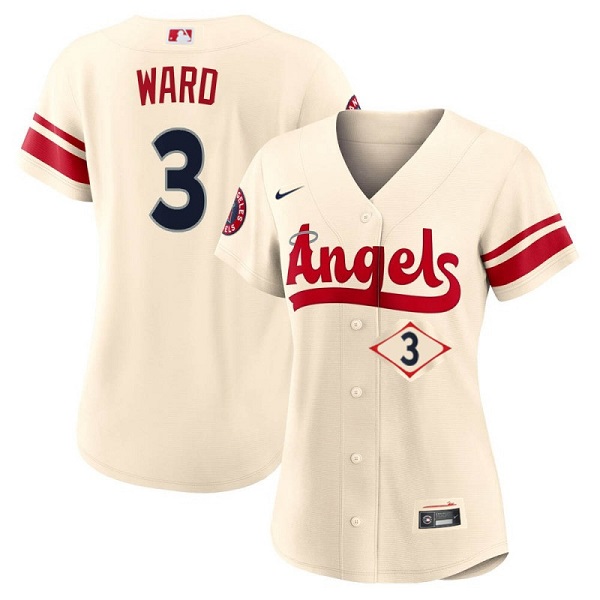 Women's Los Angeles Angels #3 Taylor Ward 2022 Cream City Connect Stitched Baseball Jersey