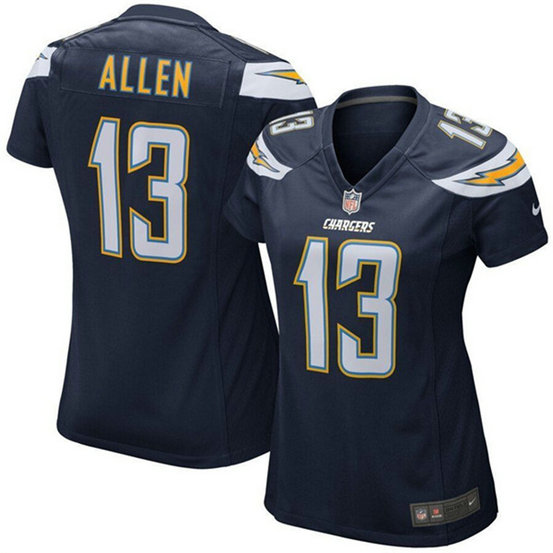 Women's Los Angeles Chargers #13 Keenan Allen Navy Vapor Untouchable Limited Stitched NFL Jersey