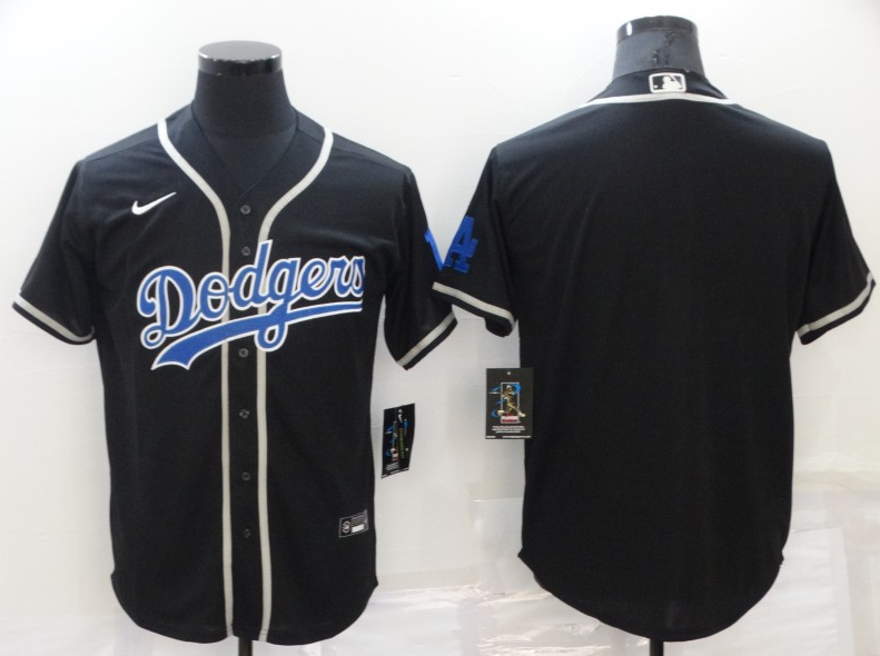 Women's Los Angeles Dodgers Blank Black Cool Base Stitched Baseball Jersey