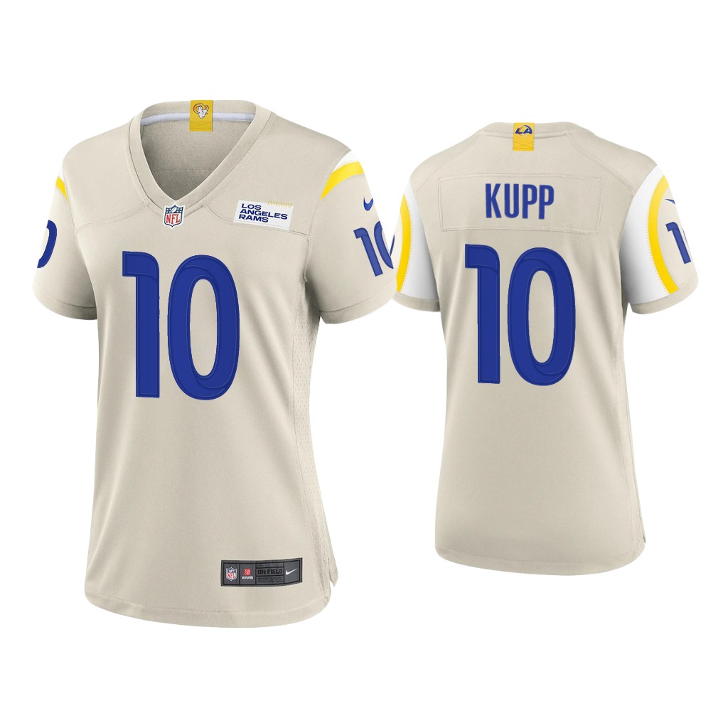 Women's Los Angeles Rams #10 Cooper Kupp Bone Vapor Untouchable Limited Stitched Jersey