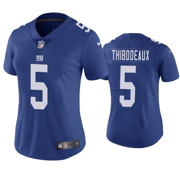 Women's New York Giants #5 Kayvon Thibodeaux Royal Limited Stitched NFL Jersey
