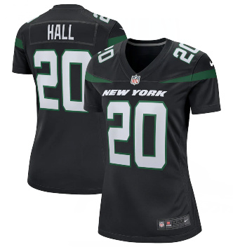 Women's New York Jets #20 Breece Hall Nike Stealth Black Alternate Vapor Limited Jersey