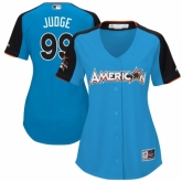 Women's New York Yankees #99 Aaron Judge  Blue American League 2017 MLB All-Star MLB Jersey