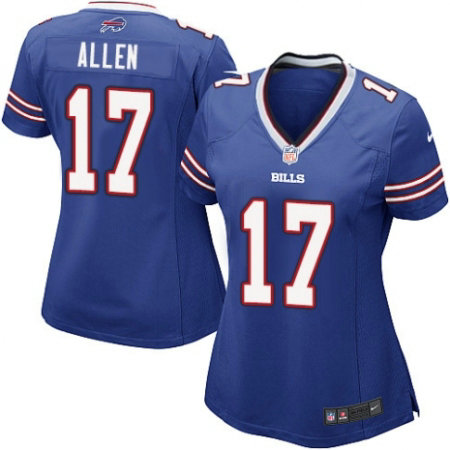 Women's Nike Buffalo Bills #17 Josh Allen Game Royal Blue Team Color NFL Jerse