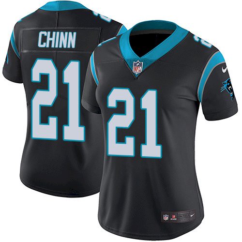Women's Nike Carolina Panthers #21 Jeremy Chinn Black Women's Stitched NFL Vapor Untouchable Limited Jersey