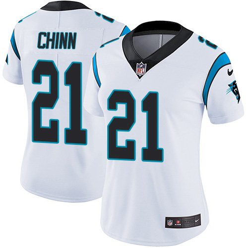 Women's Nike Carolina Panthers #21 Jeremy Chinn White Women's Stitched NFL Vapor Untouchable Limited Jersey