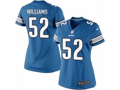 Women's Nike Detroit Lions #52 Antwione Williams game blue Jersey
