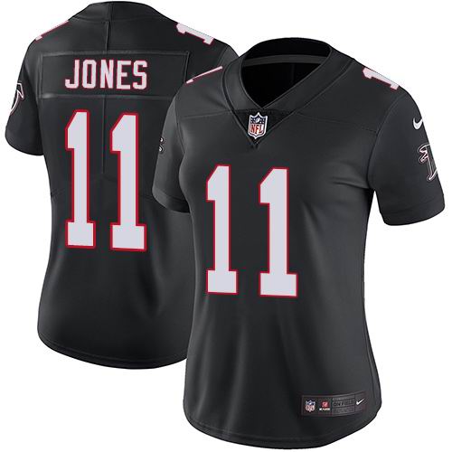 Women's Nike Falcons #11 Julio Jones Black Alternate Vapor Untouchable Limited Jersey