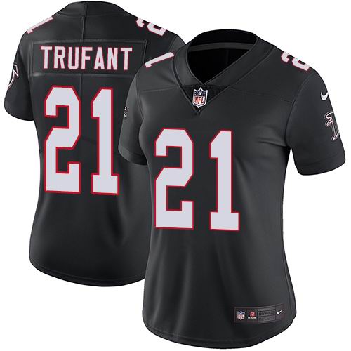 Women's Nike Falcons #21 Desmond Trufant Black Alternate Vapor Untouchable Limited Jersey