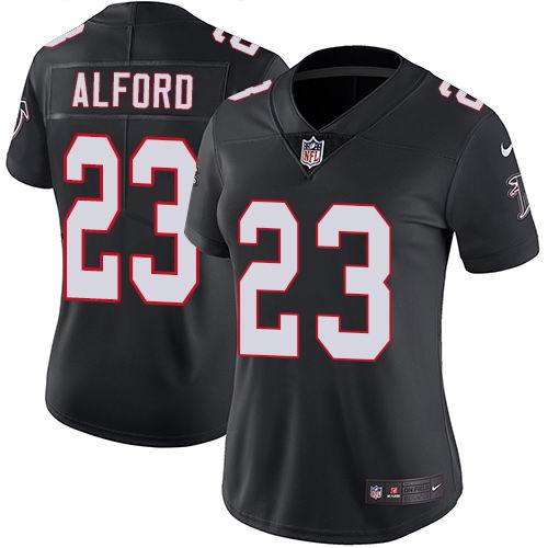 Women's Nike Falcons #23 Robert Alford Black Alternate Vapor Untouchable Limited Jersey