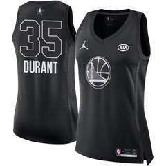Women's Nike Golden State Warriors #35 Kevin Durant Black NBA Jordan Swingman 2018 All-Star Game Jersey