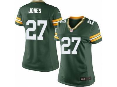 Women's Nike Green Bay Packers #27 Josh Jones game green Jersey