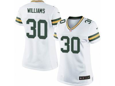 Women's Nike Green Bay Packers #30 Jamaal Williams game White Jersey