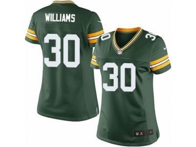 Women's Nike Green Bay Packers #30 Jamaal Williams game green Jersey
