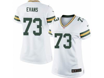 Women's Nike Green Bay Packers #73 Jahri Evans game White Jersey