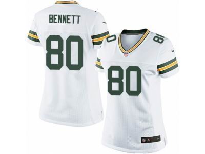 Women's Nike Green Bay Packers #80 Martellus Bennett game White Jersey