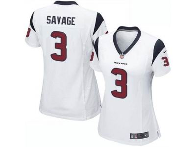 Women's Nike Houston Texans #3 Tom Savage White game Jersey