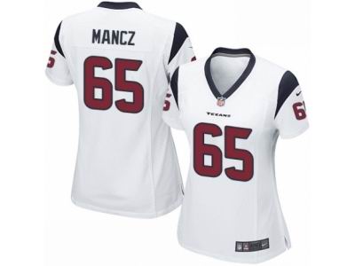 Women's Nike Houston Texans #65 Greg Mancz game white Jersey