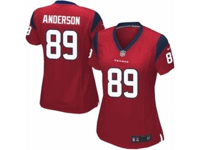 Women's Nike Houston Texans #89 Stephen Anderson game Red Jersey